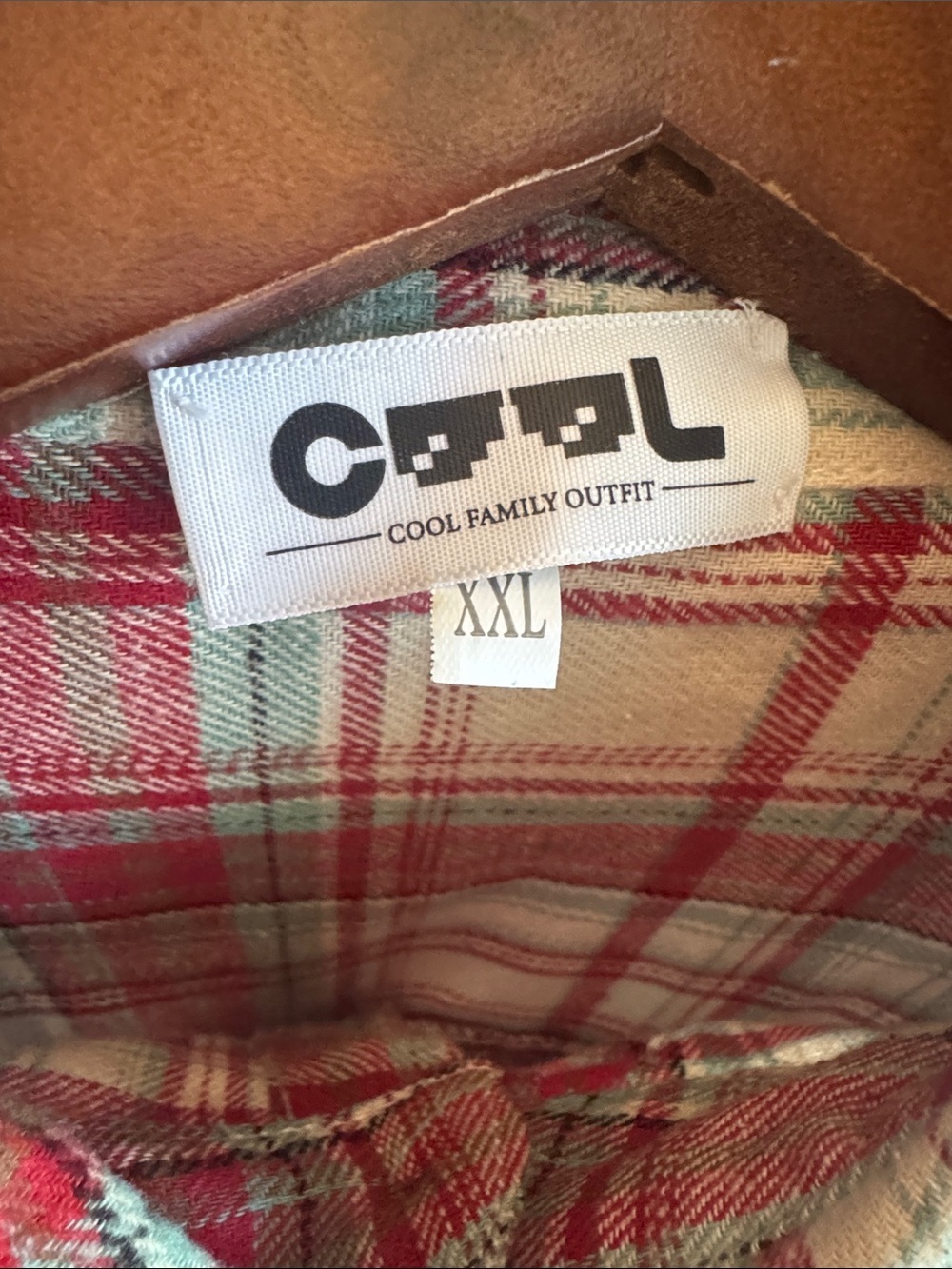 Western Long Sleeve Flannel Botton Up Red Teal & Cream Women’s XXL Shirt Rancher - Picture 4 of 5